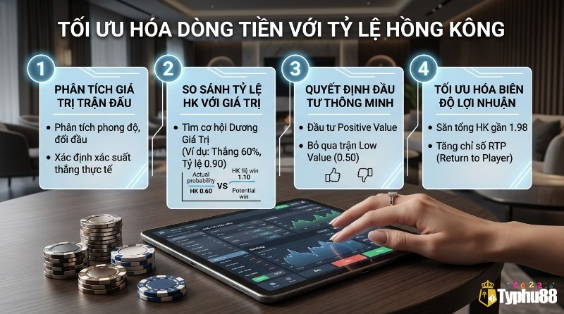 Tối ưu hóa dòng tiền với tỷ lệ Hồng Kông: 4 bước phân tích, so sánh, đầu tư, tối ưu lợi nhuận, máy tính bảng, chip poker