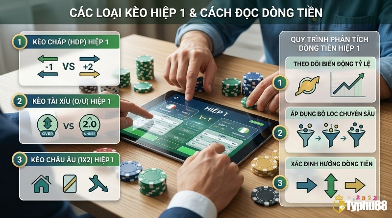 Phân tích kèo chấp, Tài Xỉu, Châu Âu hiệp một trên máy tính bảng, theo dõi biến động tỷ lệ và áp dụng bộ lọc dòng tiền chuyên sâu