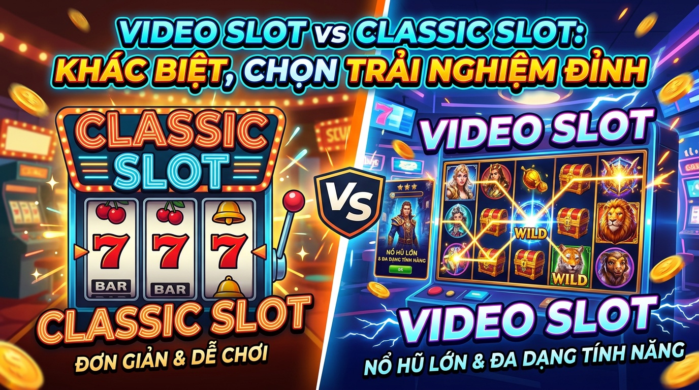 Video slot vs classic slot: Khác biệt, chọn trải nghiệm đỉnh