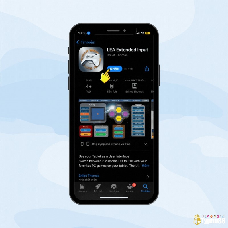 LEA Extended Input Gamepad hỗ trợ nhiều bố cục điều khiển cho từng thể loại game